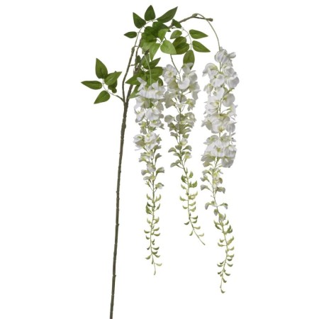 Ramo ricadente Glicine 3 steli h95cm Cream